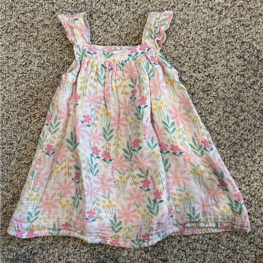 Angel Dear Pink and Green Sundress